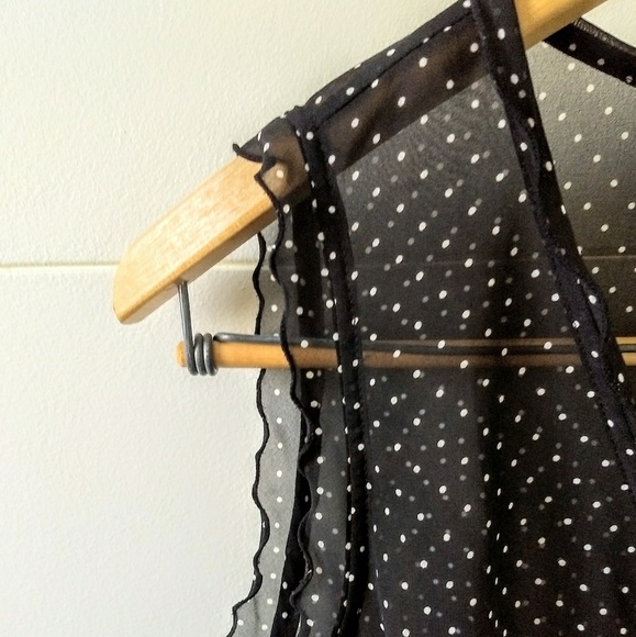 NY&C Sheer Black Top - Picture 3 of 6